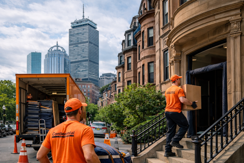 Boston apartment move planning with curb reservation, elevator window checklist, and neighborhood access differences